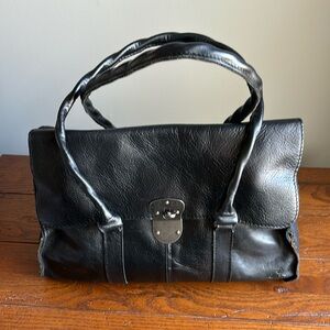 Patricia Nash Vienna Satchel Black Handbag